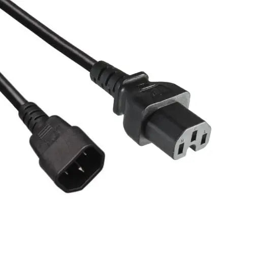 Netsnoer C14 - C15 3x 0.75mmZwart 1.8m - Networkdiscount.com