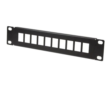 Patchpaneel voor Keystonejack 10 poorten 10 inch Zwart - Networkdiscount.com