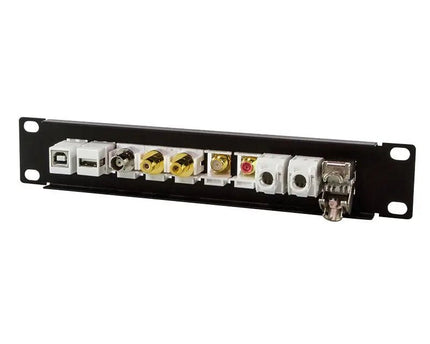Patchpaneel voor Keystonejack 10 poorten 10 inch Zwart - Networkdiscount.com