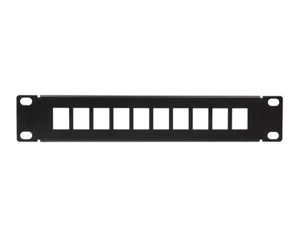 Patchpaneel voor Keystonejack 10 poorten 10 inch Zwart - Networkdiscount.com
