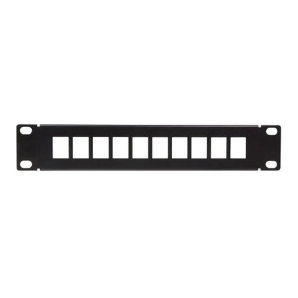 Patchpaneel voor Keystonejack 10 poorten 10 inch Zwart - Networkdiscount.com