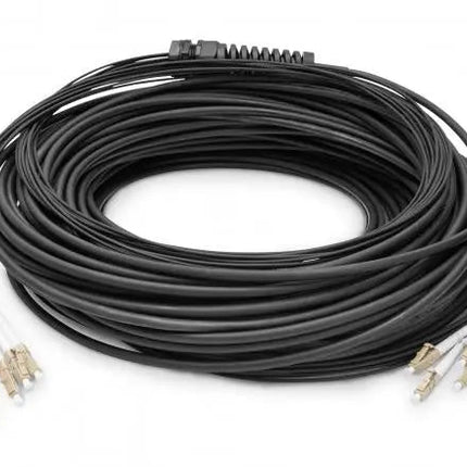 Reeds geassembleerde, 150 M universele breakout glasvezelkabel, multimode OM4, 12 vezels, LC/UPC - LC/UPC - Networkdiscount.com