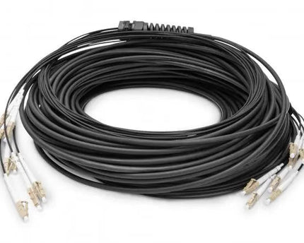Reeds geassembleerde, 30 M universele breakout glasvezelkabel, multimode OM4, 8 vezels, LC/UPC - LC/UPC - Networkdiscount.com