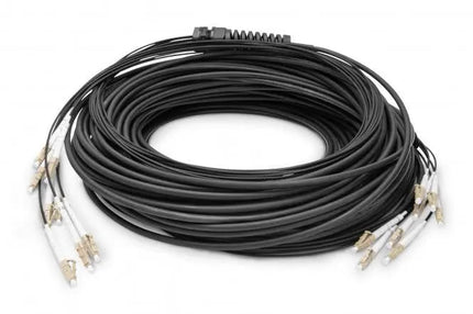Reeds geassembleerde, 30 M universele breakout glasvezelkabel, multimode OM4, 8 vezels, LC/UPC - LC/UPC - Networkdiscount.com