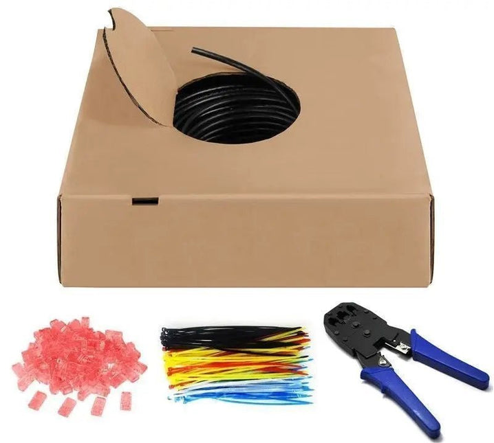 Set - UTP CAT6 buitenkabel stug 100M 100% koper - Networkdiscount.com