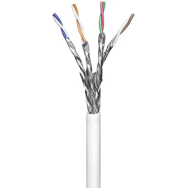 SFTP CAT6 netwerkkabel soepel 100M CCA Wit - Networkdiscount.com
