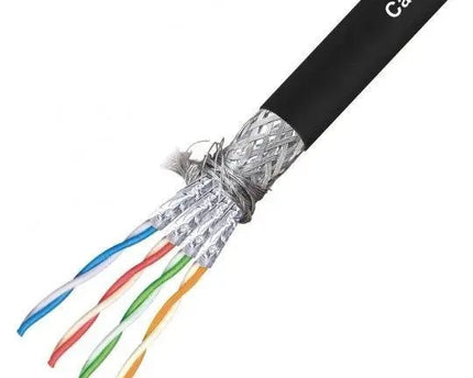 S/FTP CAT7 netwerkkabel soepel LSZH 100M 100% koper zwart - Networkdiscount.com