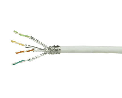 S/FTP CAT7 stug 100M 100% koper wit - Networkdiscount.com