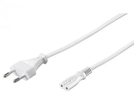 Stroomkabel CEE 7/16 (male) naar C7 (female) 1.5 M wit - Networkdiscount.com