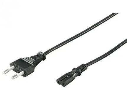 Stroomkabel CEE 7/16 (male) naar C7 (female) 1.8 M zwart - Networkdiscount.com