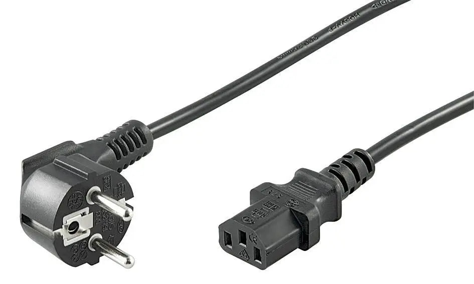 Stroomkabel CEE 7/7 haaks (male) naar C13 (female) 3 M zwart - Networkdiscount.com
