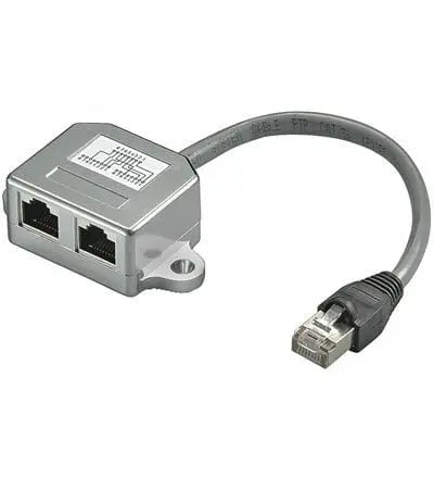 T - adapter / UTP kabel splitter - 2x RJ45 - Networkdiscount.com