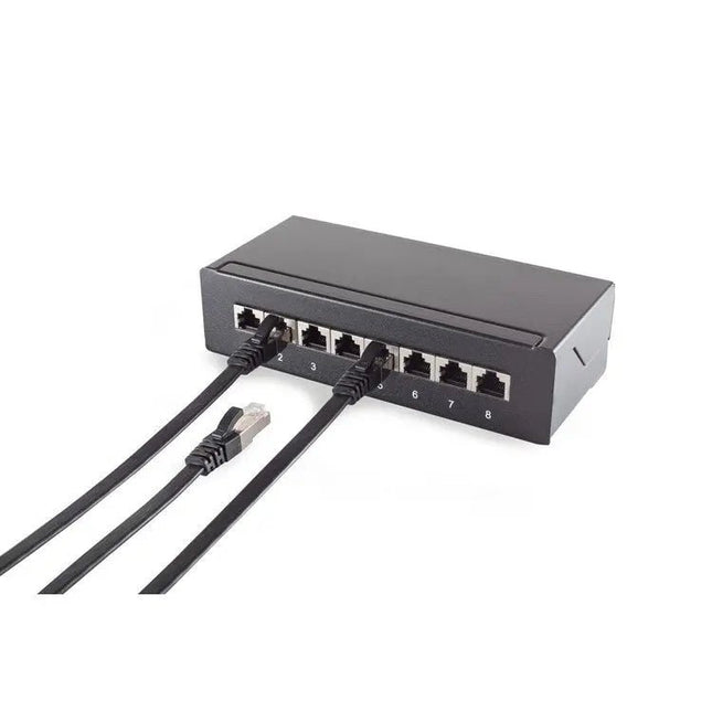 U/FTP CAT7 0.25M plat zwart 100% koper - Networkdiscount.com