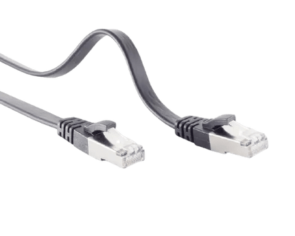 U/FTP CAT7 2M plat zwart 100% koper - Networkdiscount.com