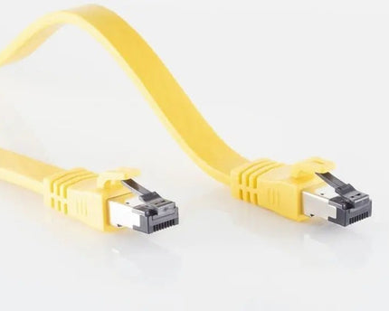 U/FTP CAT8.1 1M plat geel 100% koper - Networkdiscount.com