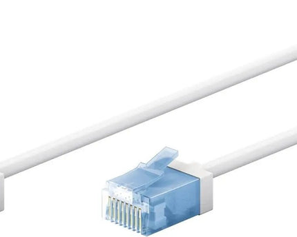 Ultra flexibele 3 M CAT 6A - patchkabel, dun, U/UTP, wit - Networkdiscount.com