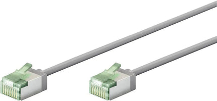 Ultraflexibele 3 M CAT 8.1 - patchkabel, slank, U/FTP, grijs - Networkdiscount.com