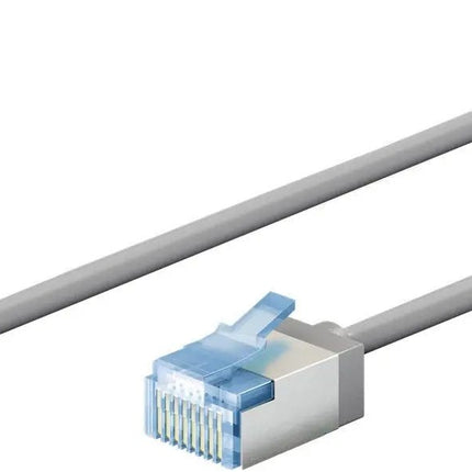 Ultraflexibele 5 M CAT 6A - patchkabel, slank, U/FTP, grijs - Networkdiscount.com