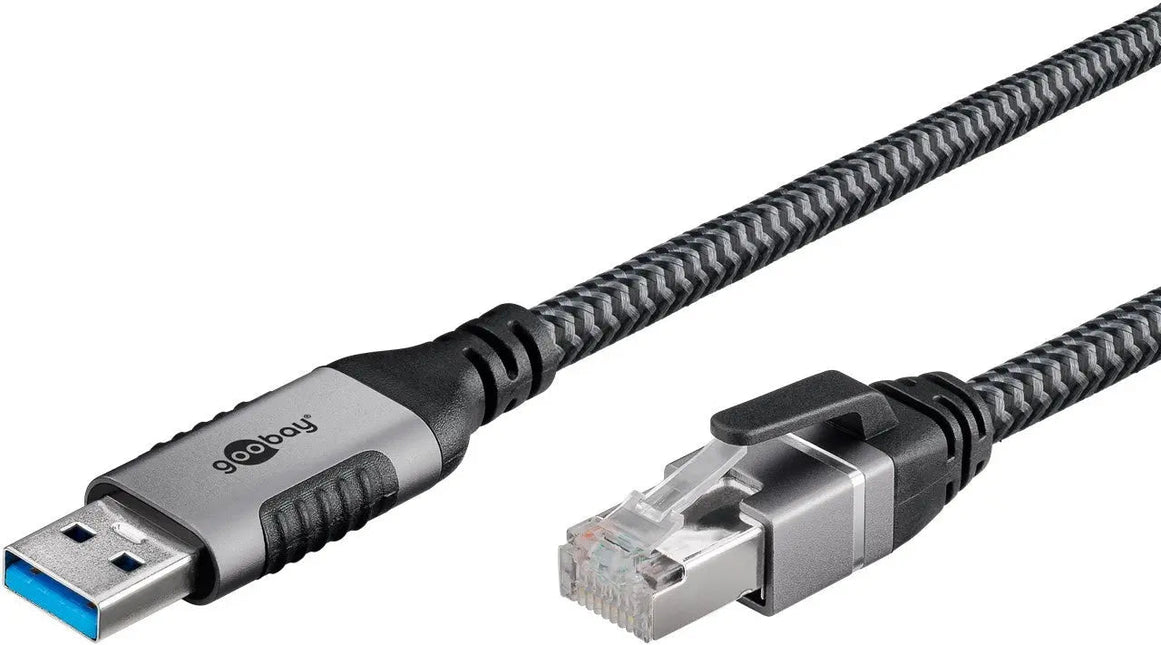 USB - A 3.0 naar RJ45 Ethernet kabel 1M - zwart - Networkdiscount.com