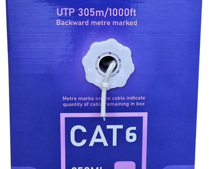 UTP CAT6 netwerkkabel stug 305M CCA - Networkdiscount.com