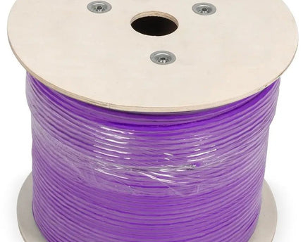 UTP CAT6 netwerkkabel stug 500M 100% koper paars - Networkdiscount.com